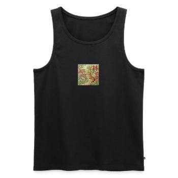 Beliebte Elemente, die miteinander verzahnt sind - Männer Premium Bio Tank Top - Schwarz - Vorne - AI Model Male 178 light (178cm)