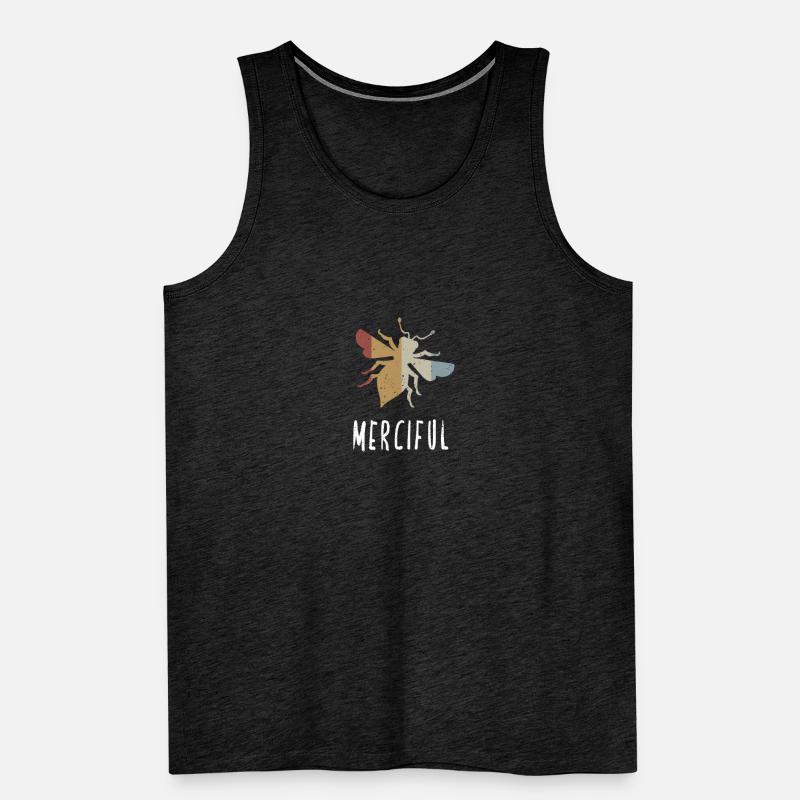 Retro Bee Merciful Biene Be Merciful Men's Premium Organic Tank Top