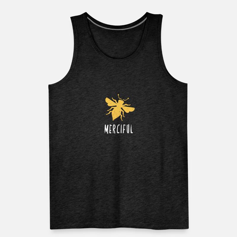 Yellow Bee Merciful Bee Be Merciful Men's Premium Organic Tank Top