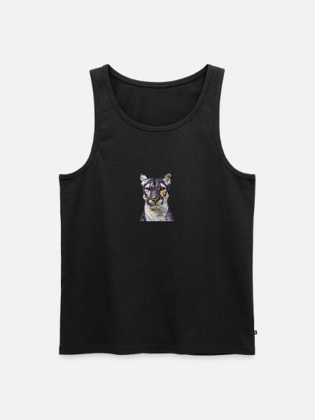 Tiger Tiger Tiger - Tiger Head - Men's Premium Organic Tank Top - black