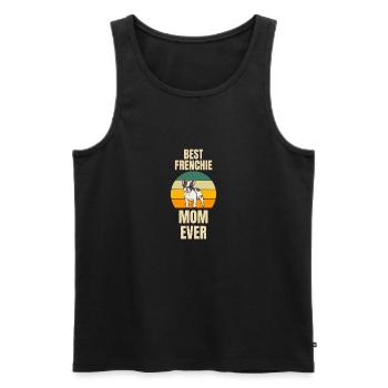 Dogs Best Frenchie Mama French Bulldog - Men's Premium Organic Tank Top - black - Front - Michal (187cm)