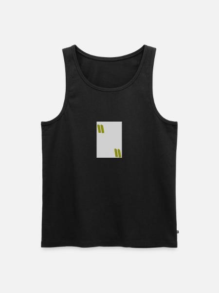 Clean Mind - Männer Premium Bio Tank Top - Schwarz