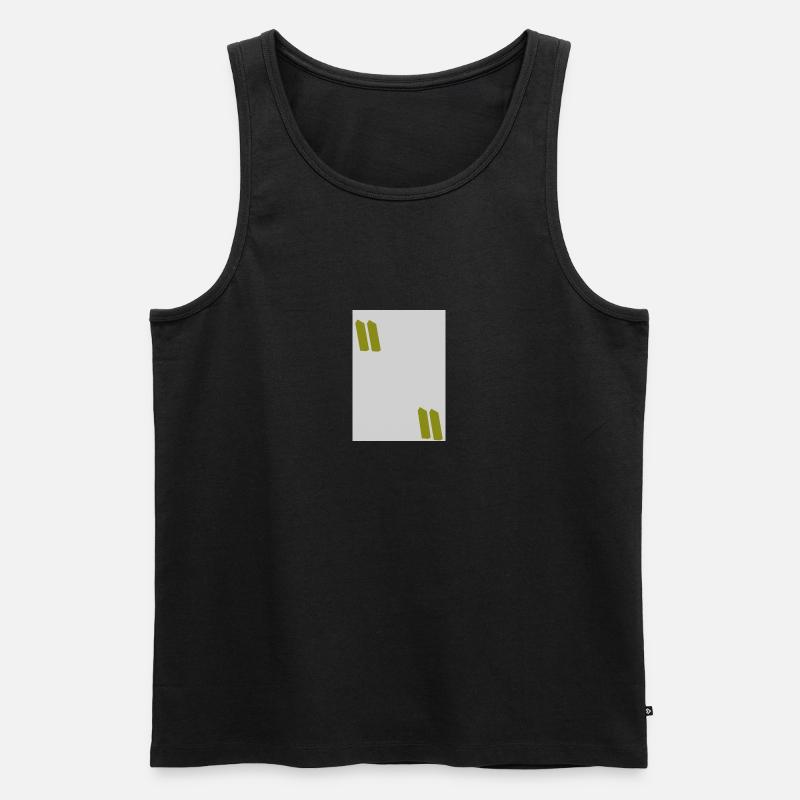 Clean Mind - Männer Premium Bio Tank Top - Schwarz