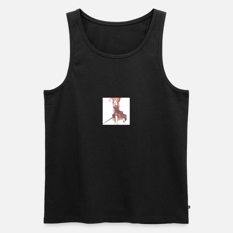 Anime - Männer Premium Bio Tank Top - Schwarz