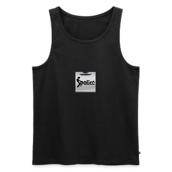 Fick die Polizei - Männer Premium Bio Tank Top - Schwarz - Vorne - AI Model Male 178 light (178cm)