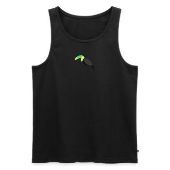 Toucan - Débardeur bio Premium Homme - noir - Devant - Michal (187cm)