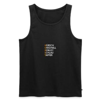 Horst Name Geschenk - Männer Premium Bio Tank Top - Schwarz - Vorne - Michal (187cm)