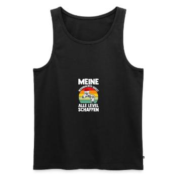 Père Noël Gaming Noël Noël - Débardeur bio Premium Homme - noir - Devant - Michal (187cm)