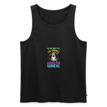 Karnevalskostüm Fasching Karneval - Männer Premium Bio Tank Top - Schwarz - Vorne - Michal (187cm)