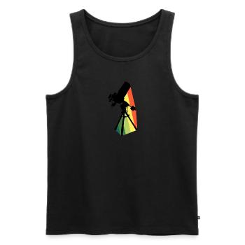 Astrophysics Astrophysics Physicist - Men's Premium Organic Tank Top - black - Front - AI Model Male 178 light (178cm)