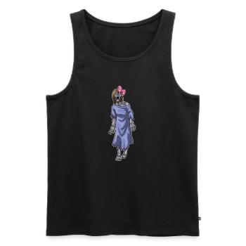 Zombie Halloween Haarschleife - Männer Premium Bio Tank Top - Schwarz - Vorne - Michal (187cm)