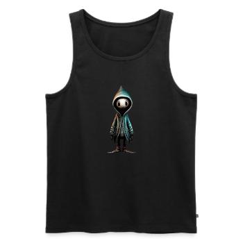 Monstre mignon - Débardeur bio Premium Homme - noir - Devant - AI Model Male 178 light (178cm)