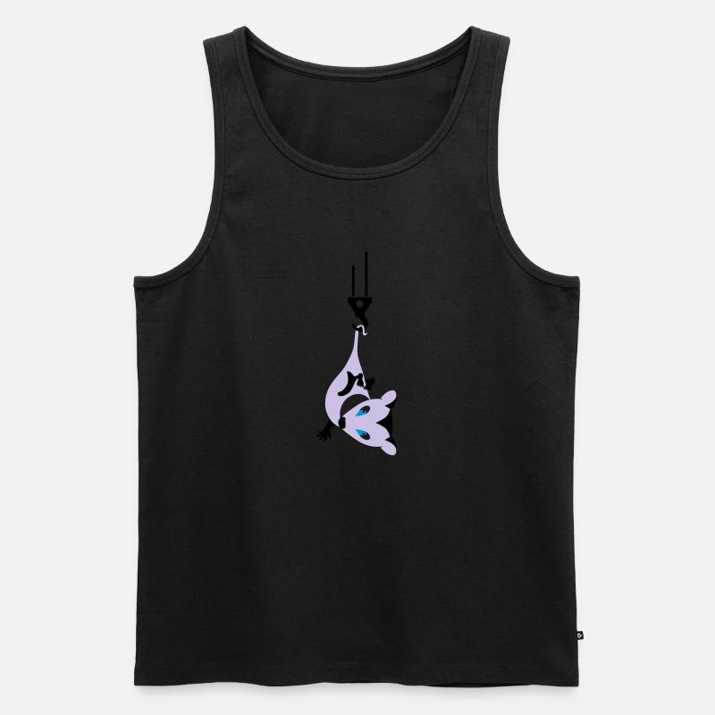 opossum - Männer Premium Bio Tank Top - Schwarz