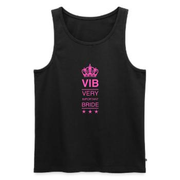VIB -Braut SHIRT - Männer Premium Bio Tank Top - Schwarz - Vorne - AI Model Male 178 light (178cm)
