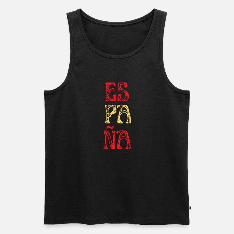 Spanien - Männer Premium Bio Tank Top - Schwarz