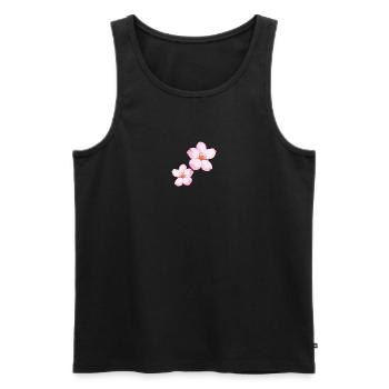 SAKURA - Débardeur bio Premium Homme - noir - Devant - Michal (187cm)