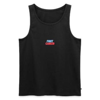 FIGHT CANCER - Débardeur bio Premium Homme - noir - Devant - AI Model Male 178 light (178cm)