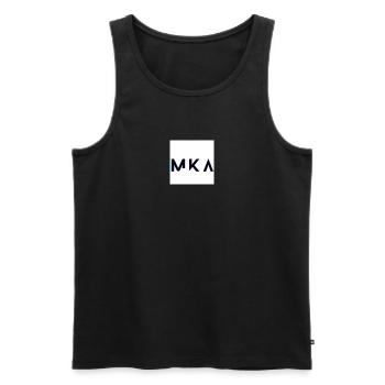 MKA Holo Effect - Männer Premium Bio Tank Top - Schwarz - Vorne - AI Model Male 178 light (178cm)