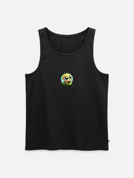 Bee Cartoon 5 - Men's Premium Organic Tank Top - black