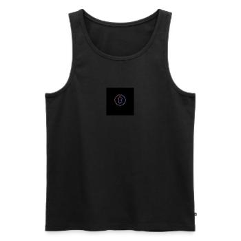0D0A8D55 568B 4146 891B 630032B1EEF2 - Men's Premium Organic Tank Top - black - Front - AI Model Male 178 light (178cm)
