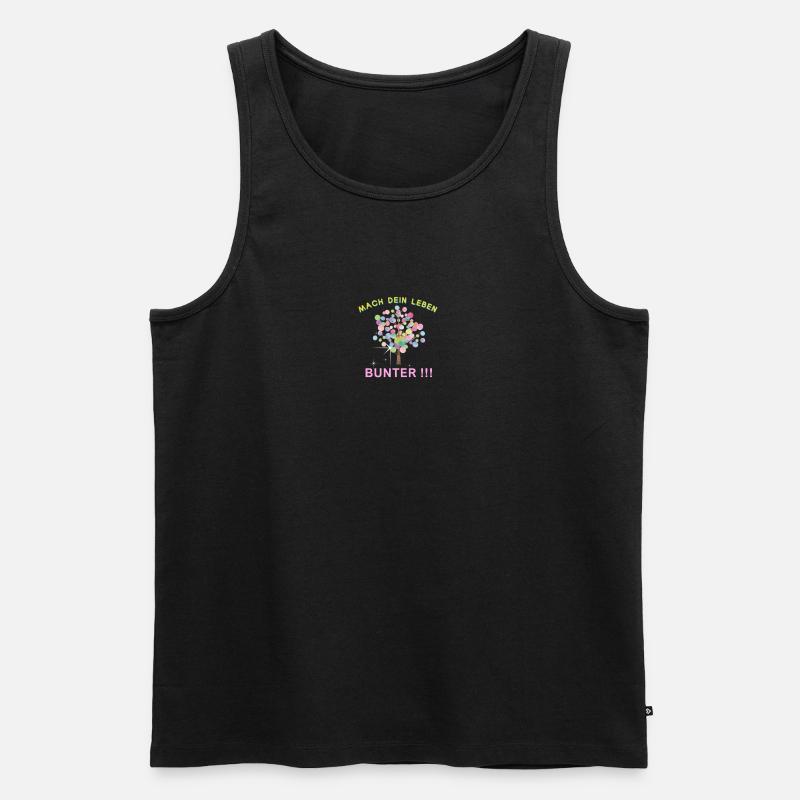 Baum - Männer Premium Bio Tank Top - Schwarz