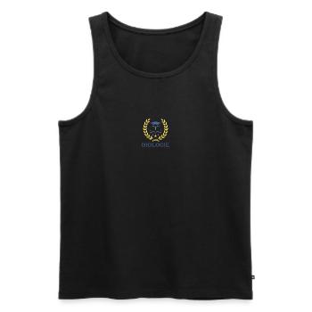 I'm studying Biology - Proud Biology Student - Men's Premium Organic Tank Top - black - Front - AI Model Male 178 light (178cm)