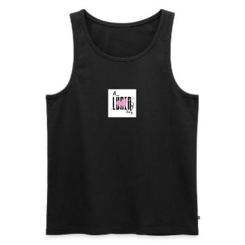 A Lünen Love Story - Männer Premium Bio Tank Top - Schwarz - Vorne - AI Model Male 178 light (178cm)