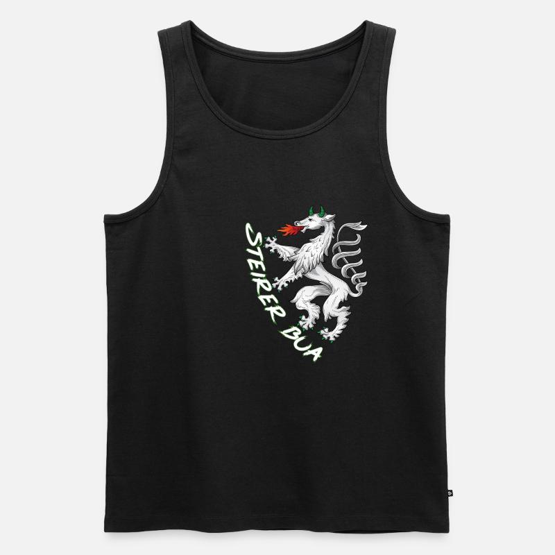 Steiermark - Männer Premium Bio Tank Top - Schwarz