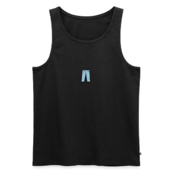 Pants small - Men's Premium Organic Tank Top - black - Front - AI Model Male 178 light (178cm)