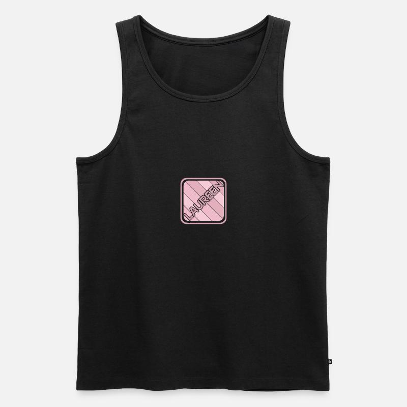Laureen - Männer Premium Bio Tank Top - Schwarz