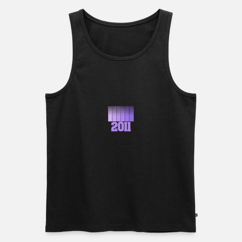 2011 - Männer Premium Bio Tank Top - Schwarz