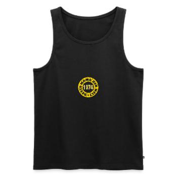 Muttertag 1974 - Männer Premium Bio Tank Top - Schwarz - Vorne - Michal (187cm)