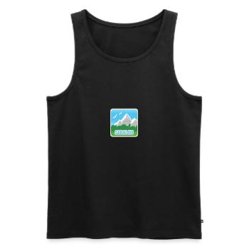 Sabalan als Bergsport - Männer Premium Bio Tank Top - Schwarz - Vorne - Michal (187cm)