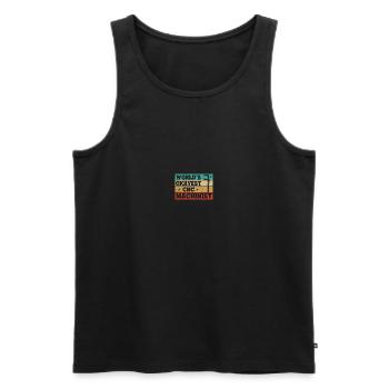 Mechaniker CNC-Bediener CNC-Fräser - Männer Premium Bio Tank Top - Schwarz - Vorne - AI Model Male 178 light (178cm)
