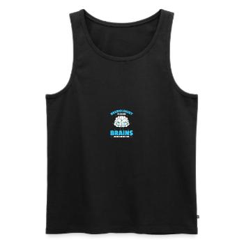 Neurosurgeon Neuroscience Neurology Neurol - Men's Premium Organic Tank Top - black - Front - AI Model Male 178 light (178cm)