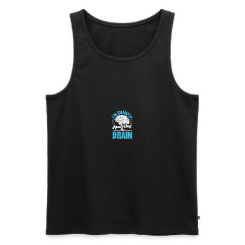 Neurosurgeon Neuroscience Neurology Neurol - Men's Premium Organic Tank Top - black - Front - AI Model Male 178 light (178cm)