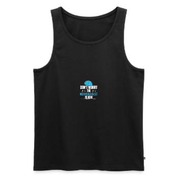 Neurosurgeon Neuroscience Neurology Neurol - Men's Premium Organic Tank Top - black - Front - AI Model Male 178 light (178cm)