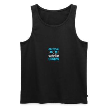 Oncologist Oncology Nurse - Men's Premium Organic Tank Top - black - Front - Michal (187cm)