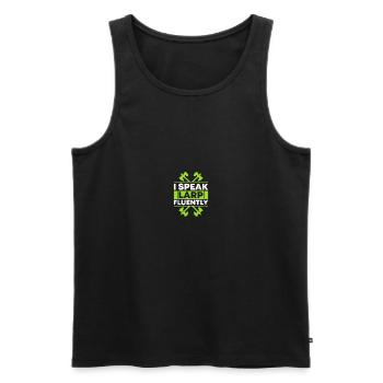Jeux de rôle fantastiques Larp Larping - Débardeur bio Premium Homme - noir - Devant - Michal (187cm)