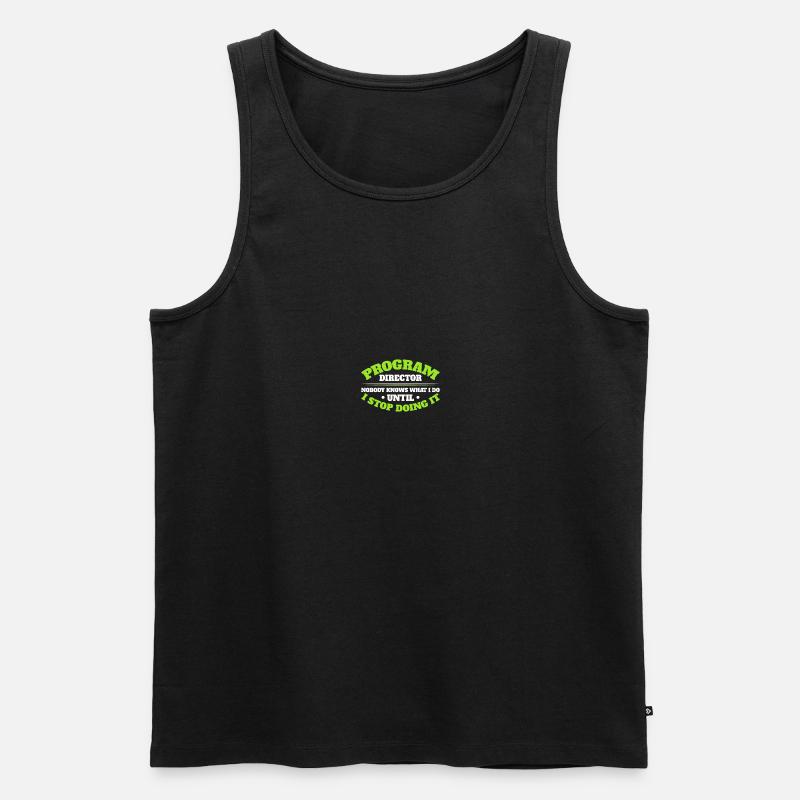 Programmdirektor - Männer Premium Bio Tank Top - Schwarz