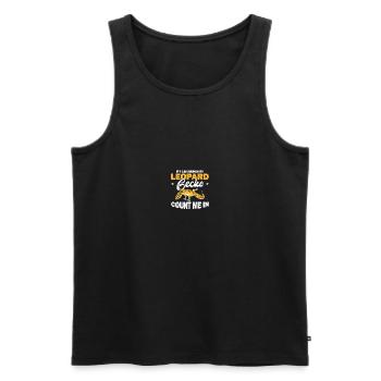 Reptilien Eidechse Leopard Gecko - Männer Premium Bio Tank Top - Schwarz - Vorne - Michal (187cm)