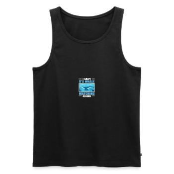 Seaworld Cetacean Orca Whale Watching - Men's Premium Organic Tank Top - black - Front - AI Model Male 178 light (178cm)