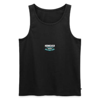 Psychologue scolaire de psychologie - Débardeur bio Premium Homme - noir - Devant - Michal (187cm)