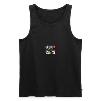 Psychologue scolaire de psychologie - Débardeur bio Premium Homme - noir - Devant - Michal (187cm)