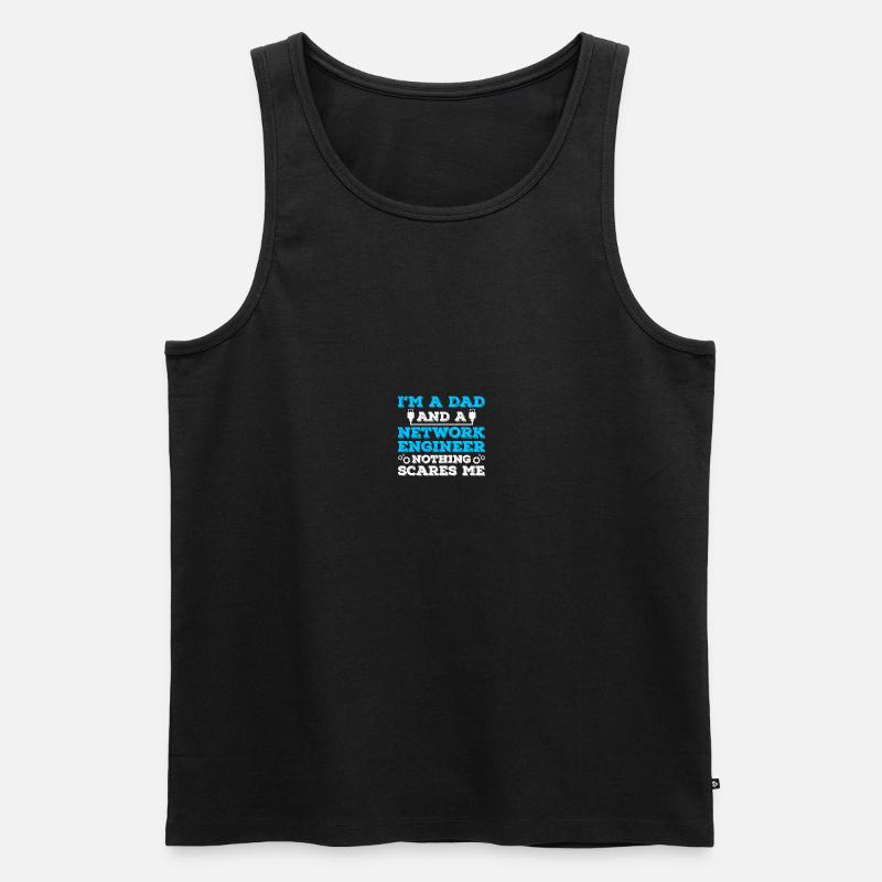 Computer-Netzwerktechnik Netzwerkingenieur - Männer Premium Bio Tank Top - Schwarz