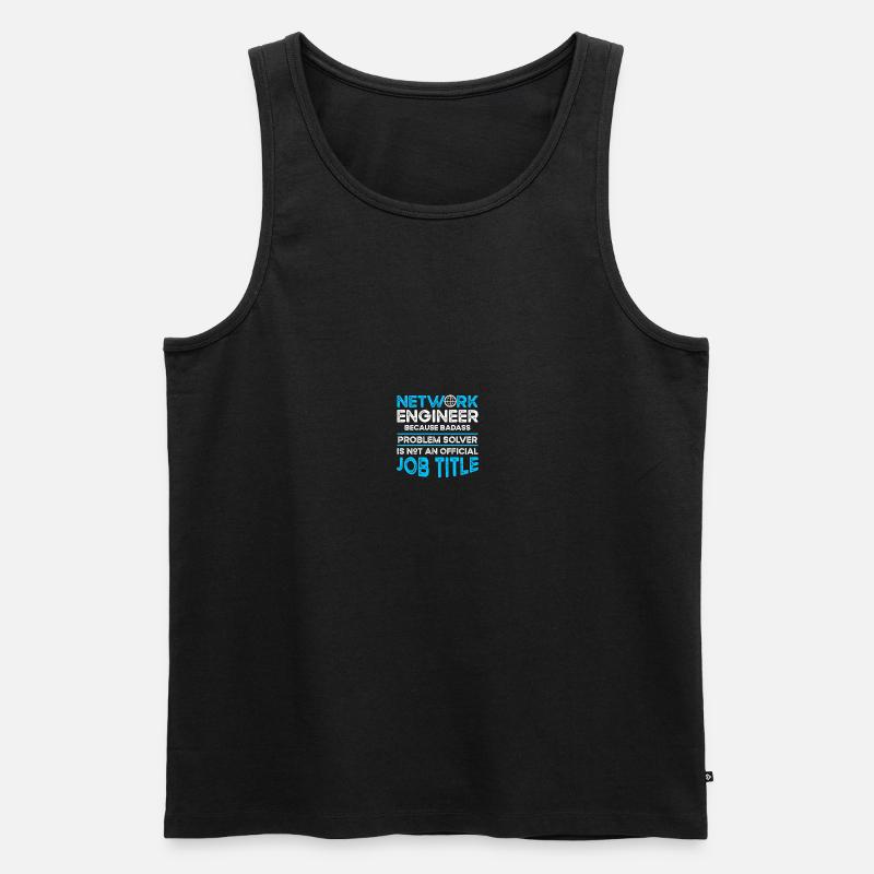 Computer-Netzwerktechnik Netzwerkingenieur - Männer Premium Bio Tank Top - Schwarz