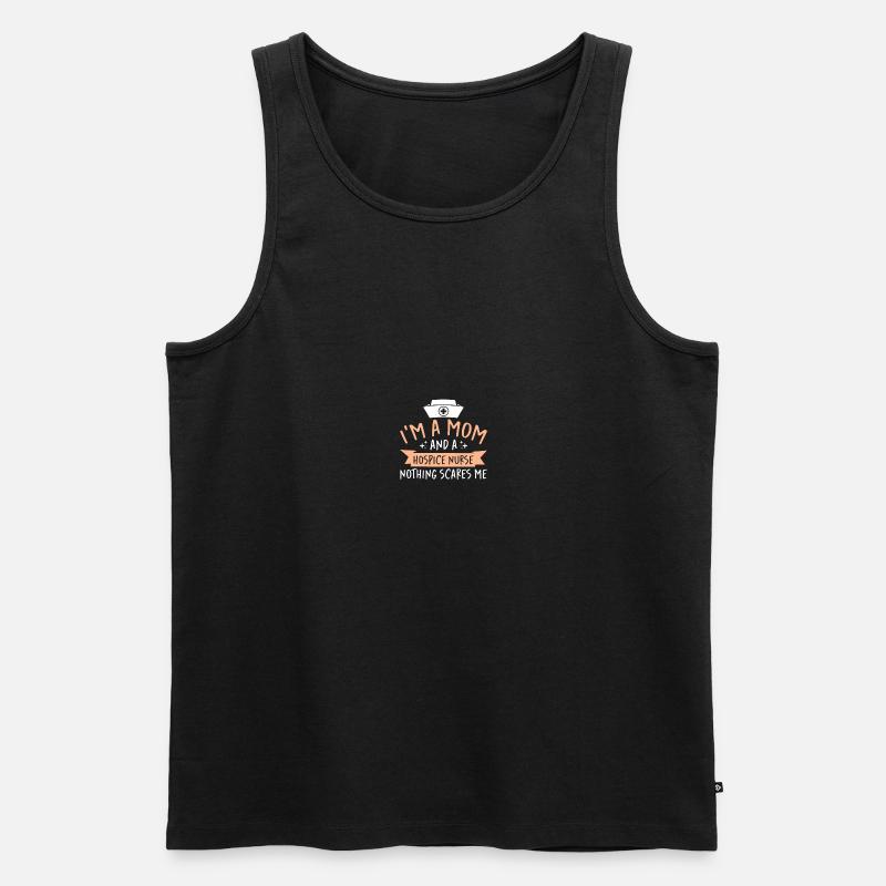 Hospiz-Schwester - Männer Premium Bio Tank Top - Schwarz