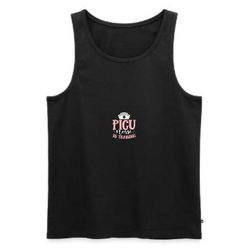 Kinderkrankenschwester PICU Krankenschwester - Männer Premium Bio Tank Top - Schwarz - Vorne - AI Model Male 178 light (178cm)