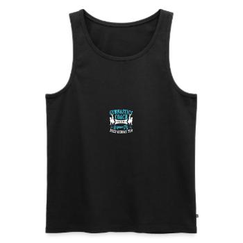 Gymnastics Trainer Gymnastics Trainer - Men's Premium Organic Tank Top - black - Front - AI Model Male 178 light (178cm)