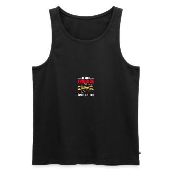 Private detective team Tatort Forensic Science - Men's Premium Organic Tank Top - black - Front - Michal (187cm)